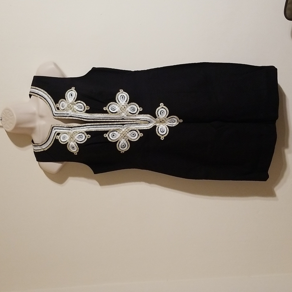 💃🕺Hp💃🕺Lilly pulitzer black Mila shift dress - Picture 8 of 17